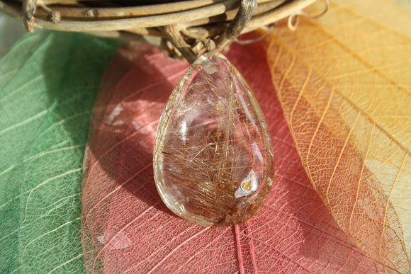 Pendentif en QUARTZ RUTILE