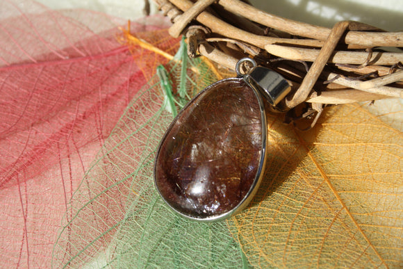 Pendentif en QUARTZ RUTILE