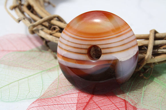 Pendentif en agate rubanée