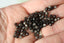 OBSIDIENNE ARGENTEE perles FACETTES 4 mm