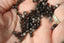 OBSIDIENNE ARGENTEE perles FACETTES 4 mm