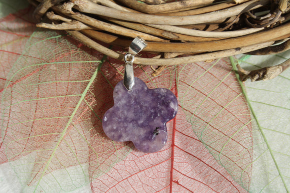 Pendentif en LEPIDOLITE