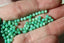 CHRYSOPRASE perles FACETTES 3 mm