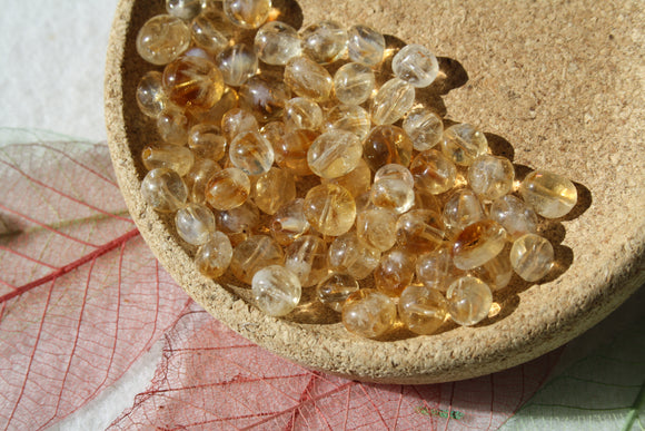 CITRINE perles nuggets / baroques