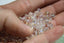 QUARTZ AURA Blanc perles de 4, 6 mm