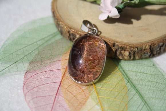 Pendentif en Quartz lodolite