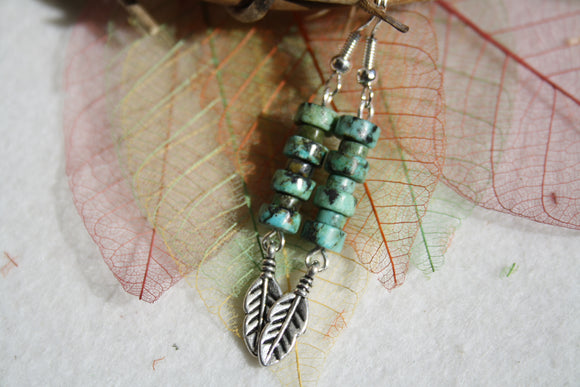 Boucles d'oreilles TURQUOISE