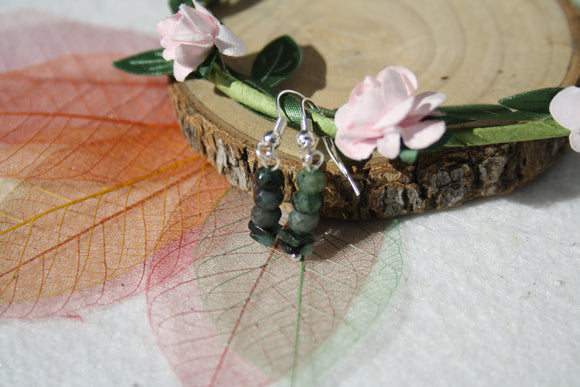 Boucles d'oreilles EMERAUDE