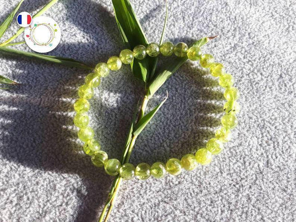 Bracelet en PERIDOT 6 mm