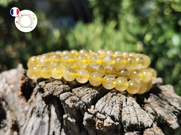 Bracelet en QUARTZ RUTILE